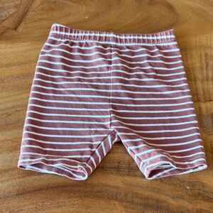 Hanna Andersson Brown and White Striped Shorts